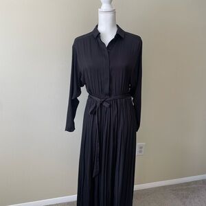 Topshop Black Long Sleeve Dress